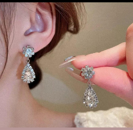 Royal Crystal Drop Earrings