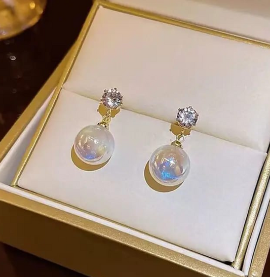 Pearl Orb Earrings