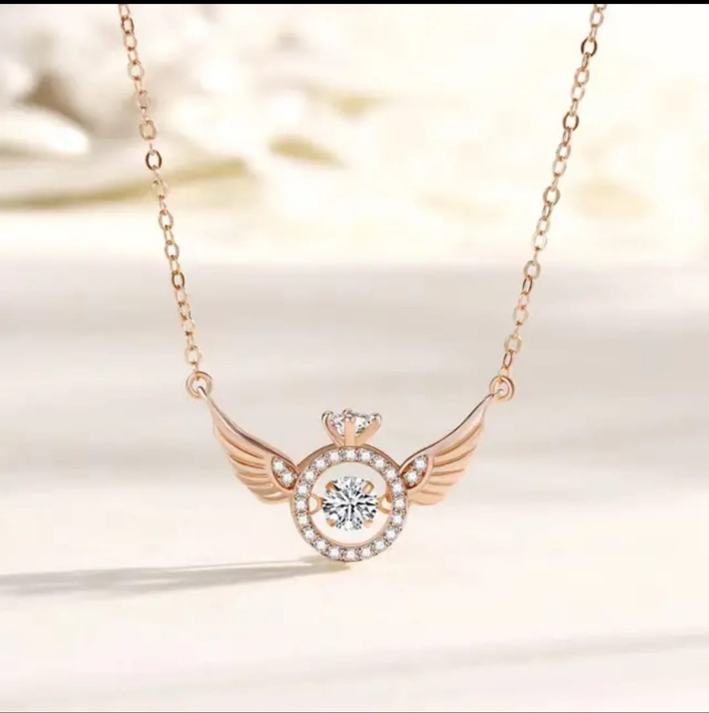 Angel ✨wing heart pendant